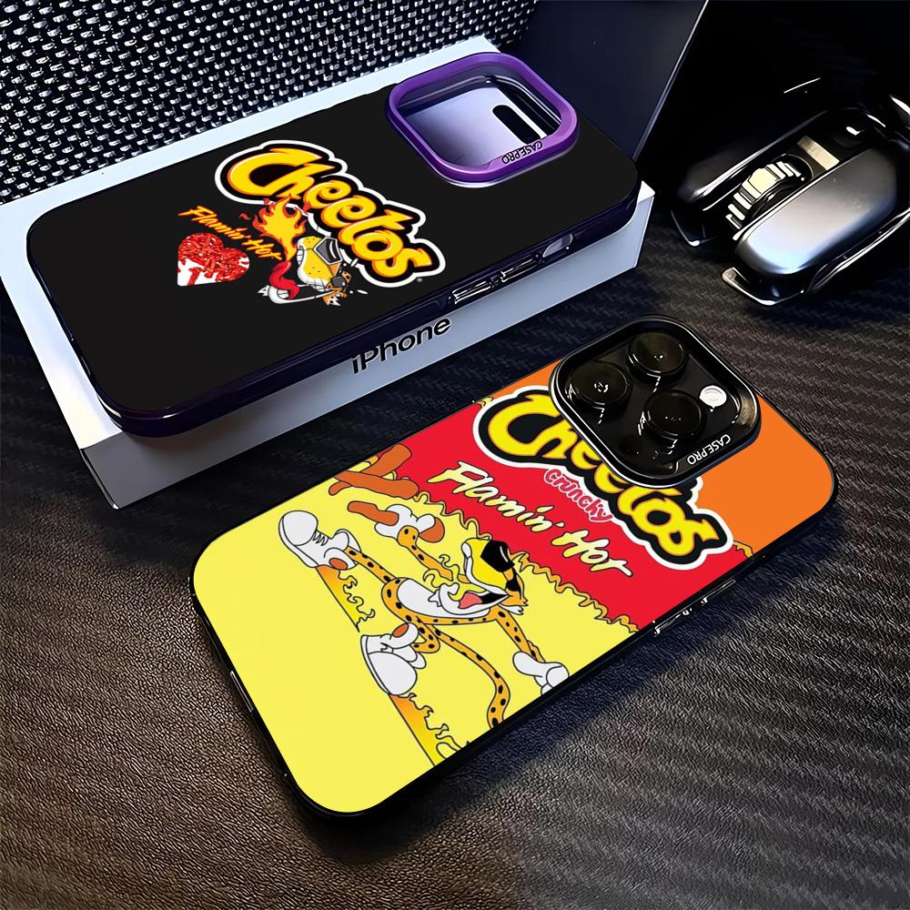 Food Snacks That Are Black - เคสโทรศัพท์ลายขนมขบเคี้ยว Cheetos สำหรับ iPhone 17 16