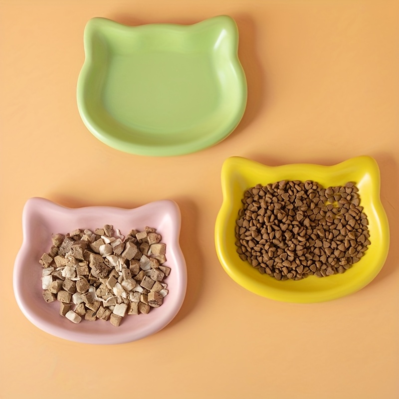 Food Snacks That Are Black - ชามอาหารสัตว์เลี้ยง 4 สี สำหรับแมว ใส่อาหารกระป๋อง ขนมแช่แข็ง