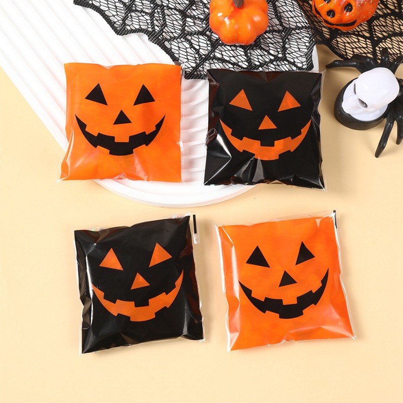 ถุงขนมฮาโลวีนสีดำส้มลายฟักทอง  - Food Snacks That Are Black บทวิจารณ์และราคา