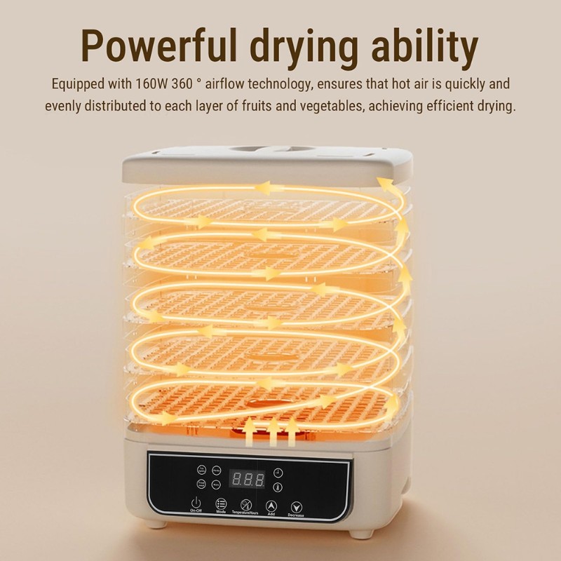 เครื่องอบแห้งอาหาร 5 ชั้น แบบไ - Food Dehydrator Snacks บทวิจารณ์และราคา