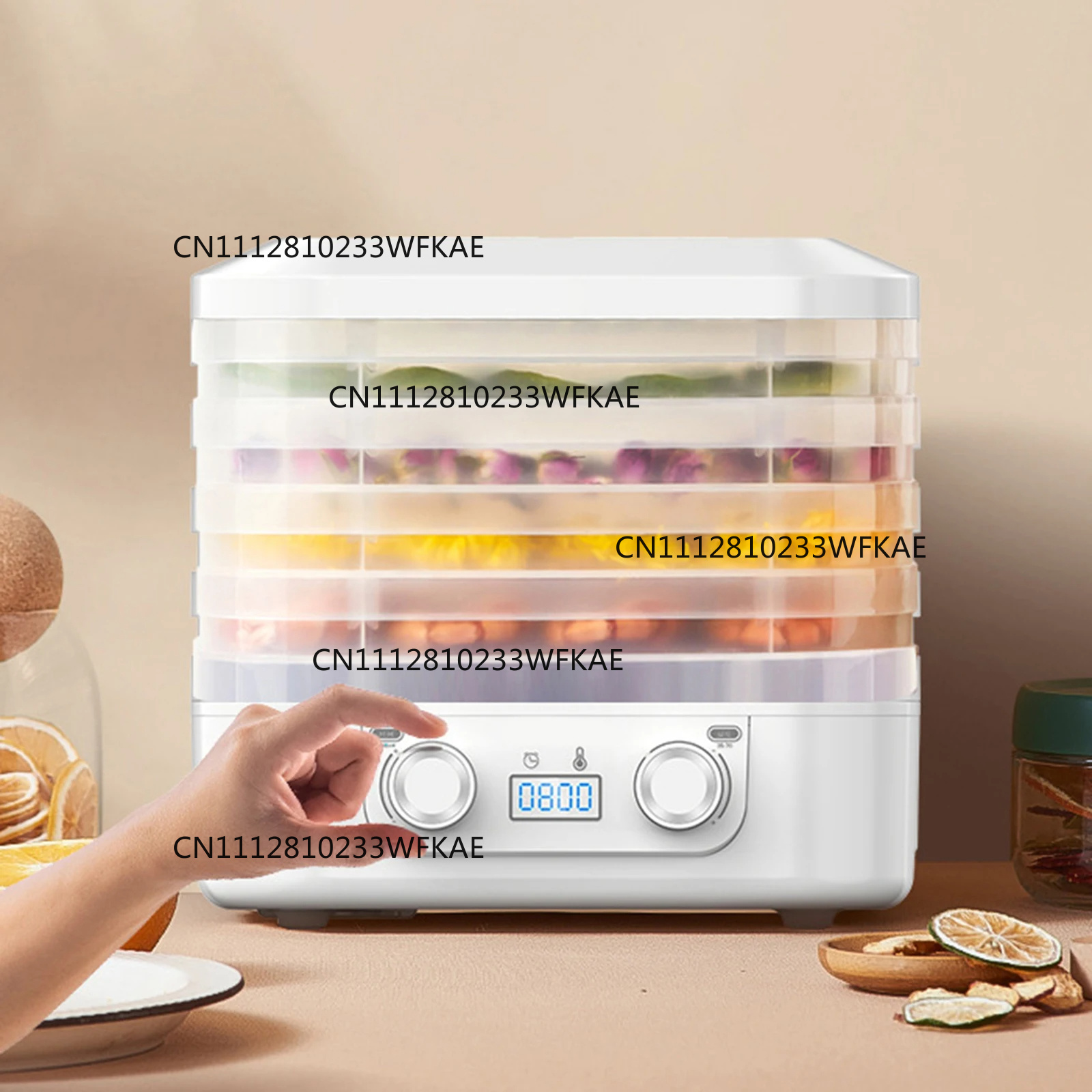 เครื่องอบแห้งผลไม้แบบควบคุมอุณ - Food Dehydrator Snacks บทวิจารณ์และราคา